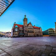Foto von Chemnitz - Markplatz mit Blick aufs Rathaus