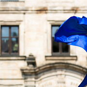 wehende Europaflagge